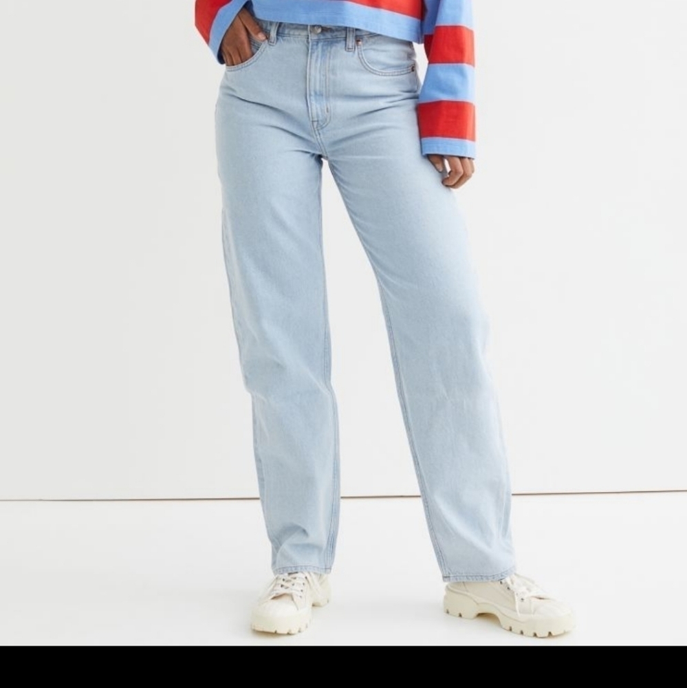 NWT H&M 90s baggy high waist jeans US 6